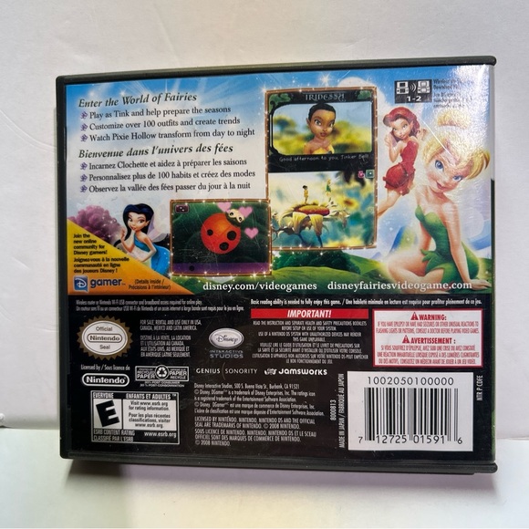 Disney Fairies Nintendo DS -Tinker Bell with DGamer CIB - Picture 2 of 3